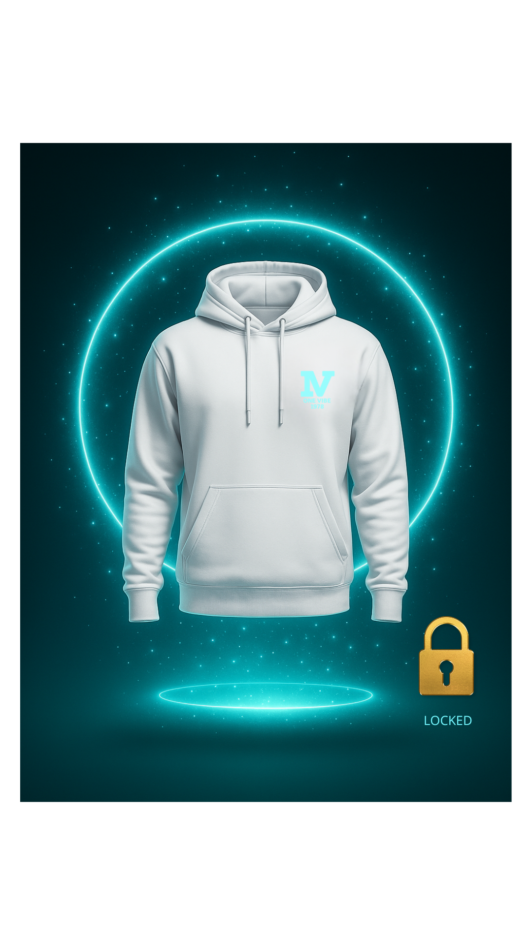 ONE VIBE hoodie QR-code scan fysieke en digitale wereld
