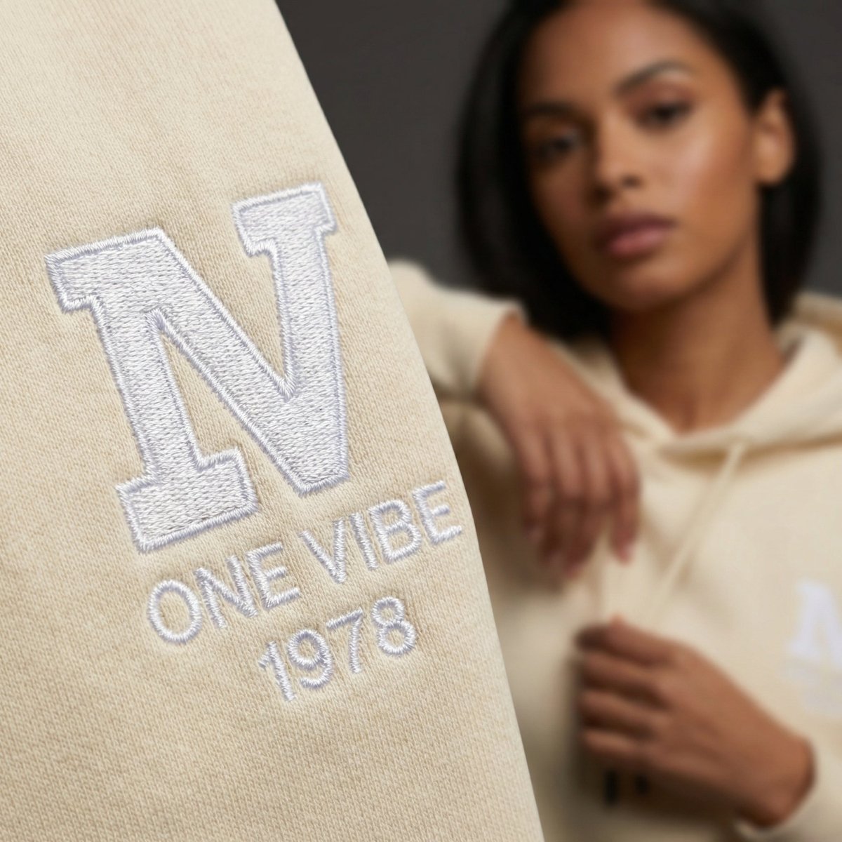 ONE VIBE HOODIE - BUTTERCREAM - ONE VIBE OFFICIAL