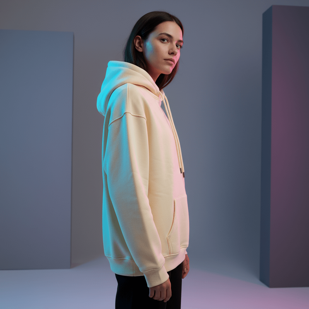 ONE VIBE Oversized Hoodie Buttercream - One vibe Official