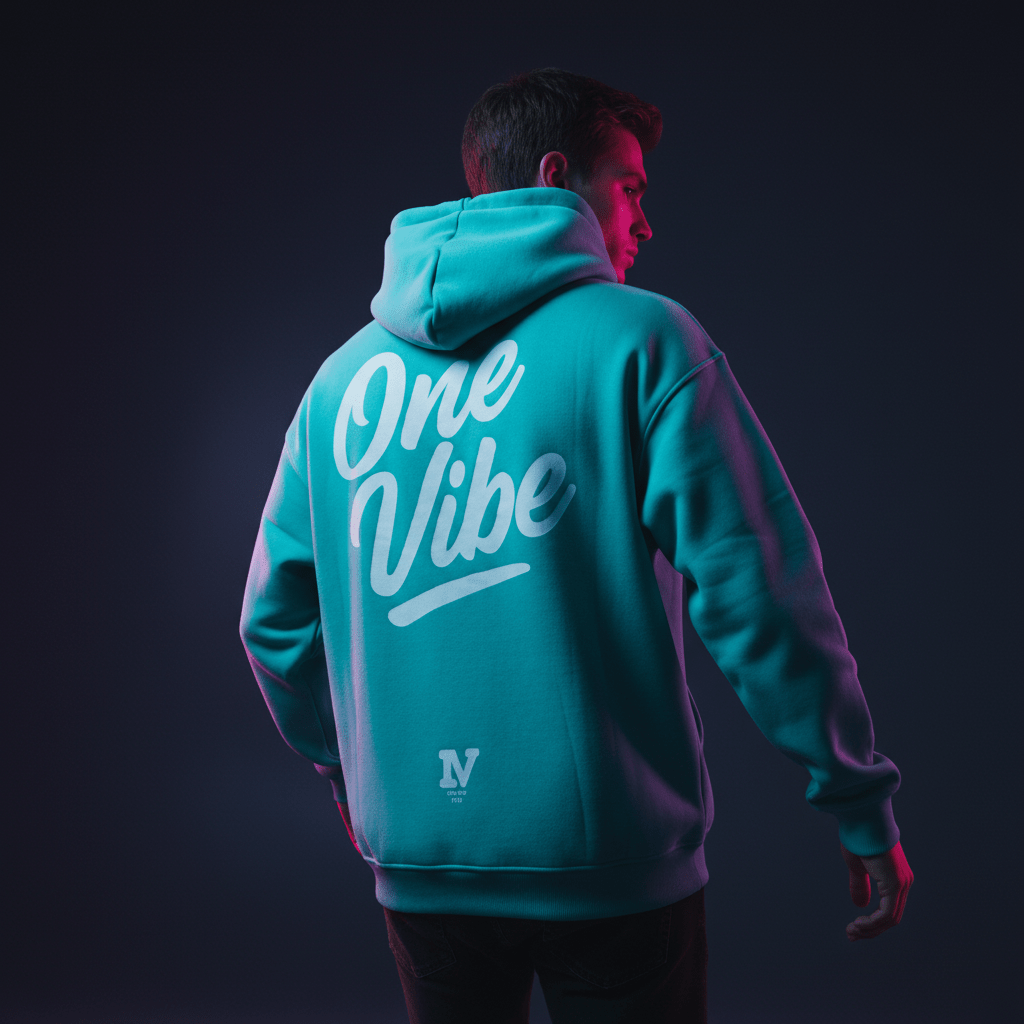 ONE VIBE Oversized Hoodie Mint Groen - One vibe Official