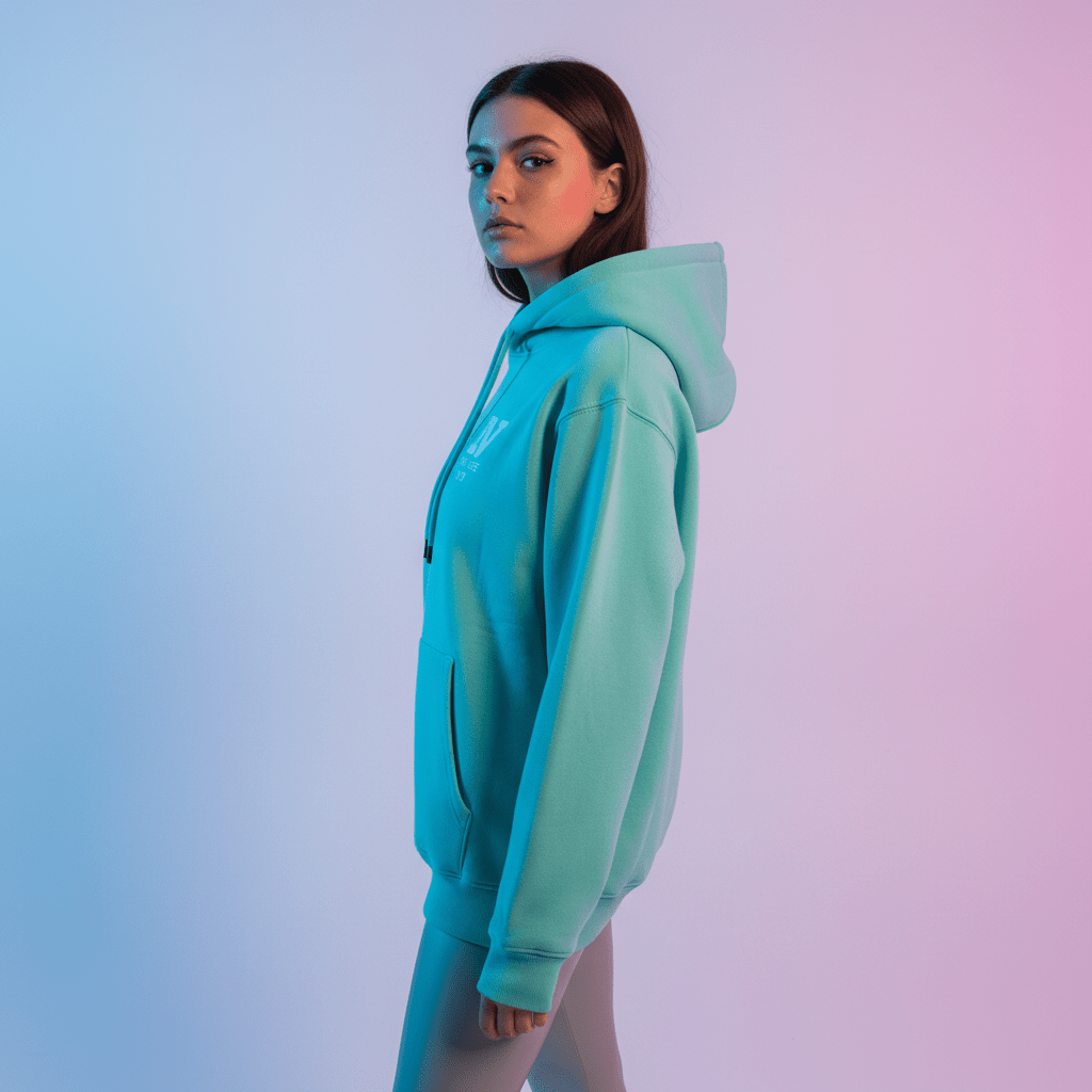 ONE VIBE Oversized Hoodie Mint Groen - One vibe Official