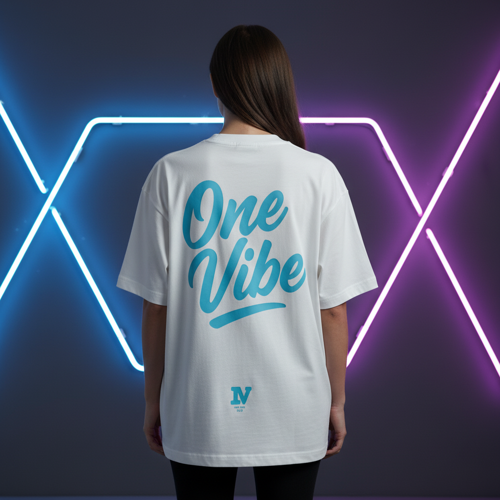 T-SHIRT oversized Wit