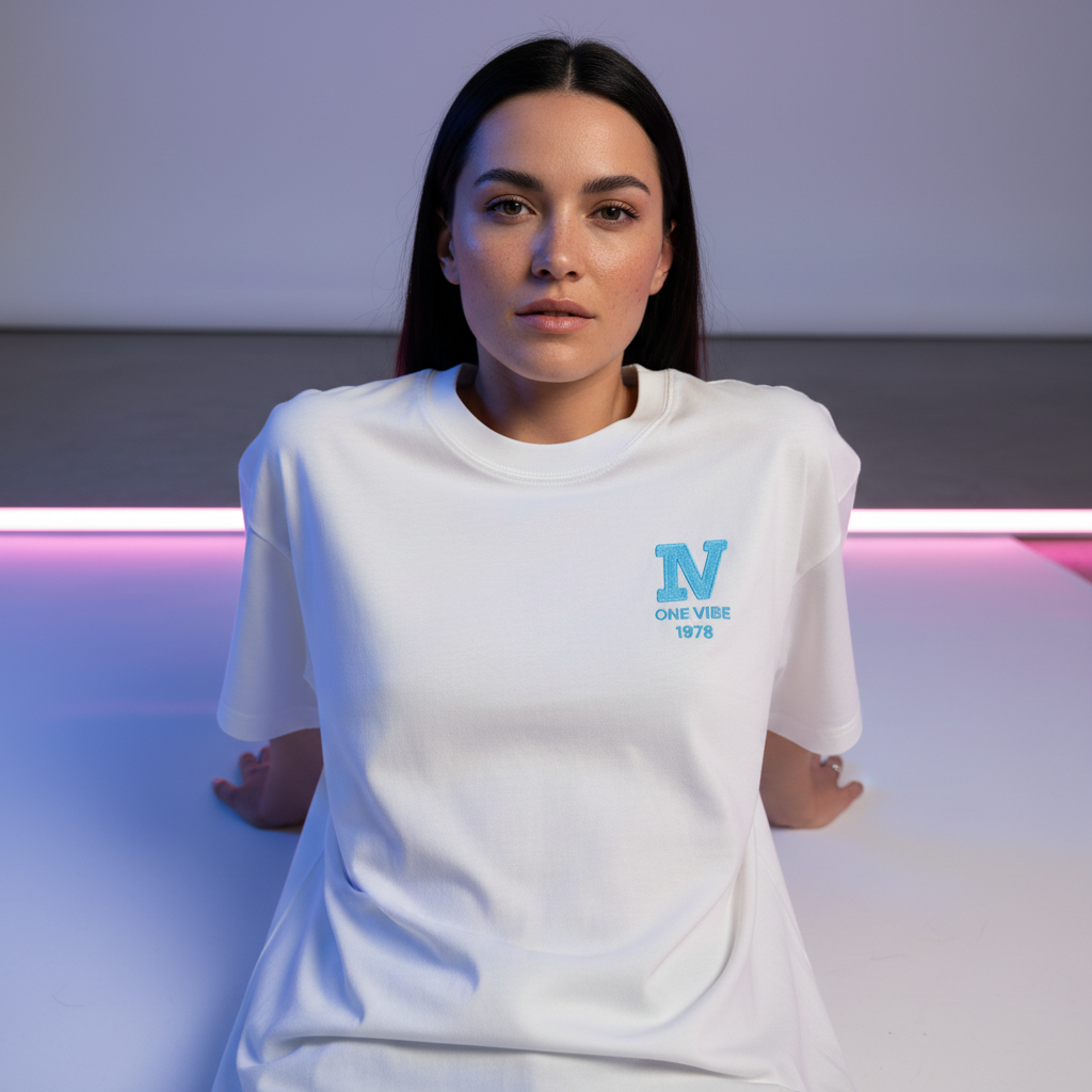 T-SHIRT oversized Wit